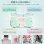 downluxe Cervical Neck Pillow for Sleeping, Side Sleeper Pillows for Adults, Ergonomic Pillow for Side, Back and Stomach Sleepers, Orthopedic Contour Memory Foam Pillows with Pillowcase, 26"L x 17"W