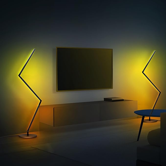 Feit Electric 52in Smart Floor Lamp, Syncs with Music, Millions of Colors, Wi-Fi Connected, Compatible with Alexa/Google, Custom Scenes & Effects, 25,000-Hour Lifetime, FLOOR52/RGB/AG