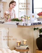 M&SENSE Pumpkin Spice Scented Candle, Soy Candles 14.1oz 60H Burn Time Slow Burning, Fall Scent Unique Halloween Gifts Home Decor