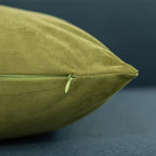 Couch Pillow Cases 16x16 Chartreuse: 2 Pack Cozy Soft Velvet Square Throw Pillow Covers for Farmhouse Home Decor