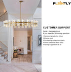 Modern Black Crystal Chandelier,36" K9 Crystal Chandeliers for Dining Room Over Table,Wagon Wheel Chandeliers for Dining Room,Living Room,Foyer,Includes 36XG4 Bulbs