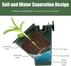 JOMCYDM Vertical Planter with 30 Pockets Wall Mounted Planter Living Wall Planter Indoor Outdoor Wall Plant Holder Microgreens Growing Kit Herb Pots