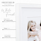 Sheffield Home 9 Piece Gallery Wall Frame Set, 12x12 Inch, White