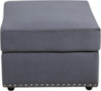 Ottoman Rectangular Storage Ottoman Bench, Flannel Footrest Stool Footstool with Lid for Living Room, Bedroom, Entryway, Brown, 33.5"x25.5"x18"