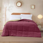 Modern Threads Down Alternative Reversible Comforter Red/Beige Queen
