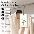 12 Packs Scent Sachets for Closet Clothes Storage - White Cotton Fragrance Long Lasting Home Air Freshener Odor Deodorizer