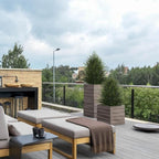 Artificial Topiary Ball Tree, Indoor Realistic Faux Boxwood Bush Potted Plants, Outdoor Fake Shrubs Cedar Evergreen Plants for Home Living Room Front Porch Decor (2, 3ft)