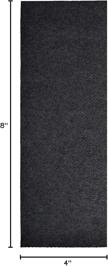 iCustomRug Mudroom Mat – 4x8ft Black, Indoor/Outdoor, Non-Slip Rubber Backing, Low-Profile All-Weather Carpet, Non-Shedding & Easy Care, Entryway Mat Ideal for High Traffic Areas