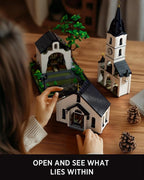 Nifeliz Church Building Set for Adults, Vintage Countryside Building Model Toy with Detailed Interior, Ideal for Display and Home Decor Gift (3,116 PCS, NF10310)