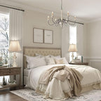 PARTPHONER Touch Control Table Lamp Set of 2, 3-Way Dimmable Bedside Nightstand Lamp with 2 USB Charging Ports, Rustic Farmhouse Desk Lamp with Faux Silk Shade for Living Room, Bedroom - Washed White