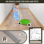 3'x10' Vinyl Runner Rug for Hallway, Clear Waterproof Kitchen Mat for Floor, Non-Slip Plastic Floor Mat for Entryway, Easy Clean Durable Area Mat for Bedroom, Laundry Room