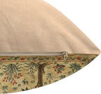 Charlotte Home Furnishings Throw Pillow Covers, Decorative Boho Pillow Covers for Couch, Light Tree of Life Square Cushion Cases 18x18 in, European Cotton Jacquard Woven for Cozy Bedroom Decor