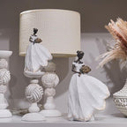 Guichifun Fairy Statue Collection Home Decoration - White Leaf Angel Girls Resin Home Decor for Outside or Inside Rustic Garden Grave Decorations for Cemetery Figurines Gift 5 x 3 x 7.5 Inch