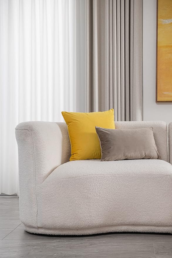 Decorative Pillow Covers 12x20 Taupe: 2 Pack Cozy Soft Velvet Rectangular Throw Pillow Cases for Farmhouse Home Decor