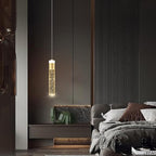 Gold Pendant Light Crystal Pendant Light Fixtures for Kitchen Island Lighting 3000k-6000k LED Modern Adjustable Chandelier Hanging Bubble Pendant Lighting (1Pack)