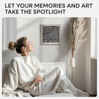 Homeforia 11x11 Picture Frame Silver, High End Metal 11 by 11 Square Frames with Mat 9 x 9 Photo, 11x11 Thin Poster Frame Matted to 9x9 inch Art, Wall Hanging Frame, Tempered Glass, Wall Kit, Set of 1