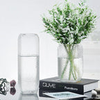 8 Pack Artificial Plants Flowers Grass Shrubs No Fade Faux Plastic Flowers Outdoor for Vases Farmhouse Garden Porch Patio Office Indoor Wedding Decoration Greenery Fake Plants (5#White)