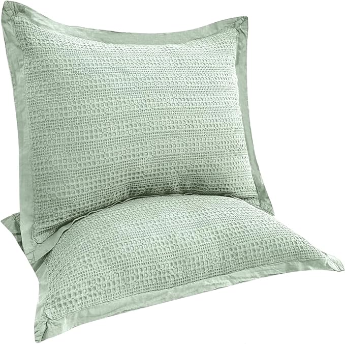 Standard Pillowcase Set of 2 20X26 Pillow Covers Cotton Bed Pillow Shams Soft Decorative Pillow Cases with Envelope Closure, Sage Green