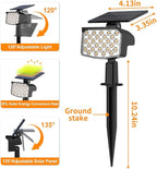 WELALO Solar Spot Lights Outdoor, [6 Pack/3 Modes] Solar Landscape Spotlights, Adjustable Solar Powered Security Lights, IP65 Waterproof Wall Lights for Walkway, Yard, Garden, Driveway (Warm White)