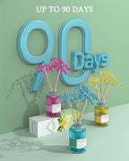 MIZZEO Reed Diffuser Set, Banana 6.76 fl oz Highly Scented Room Diffuser Home Fragrance Essential Oil Reed Flower Diffuser, House Bedroom Office Decor & Gifts