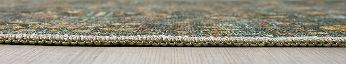 Keen Home Design 2x3 Rug - Machine Washable Entry Rug with Non-Slip Backing, Ideal for Enteryway, Kitchen, Bathroom, Laundry Room - Vintage, Easy Clean, Durable, Low Pile Rug - (2' x 3')