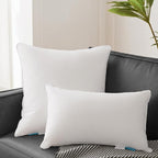 Oubonun 26 x 26 Pillow Inserts - Set of 2 - 100% Cotton Cover - 26 Inch Square - Decorative Pillow Inserts - White