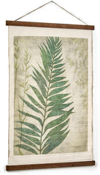 American Art Decor Leaf Wall Scroll Tapestry with Rope