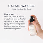 Calyan Wax Co. Vetiver and Tonka Room Spray