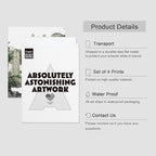 SIGNWIN Adhesive Canvas Poster Southwest Road Trip Mexican Architecture Cactus Desert Nature Wilderness Photography Modern Art Decorative Zen Relax/Calm Multicolor Scenic for Bedroom - 12"x16"x4