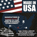 Coated Outdoor Furniture Heavy-Duty Portable ADA-Compliant Outdoor Picnic Table with Umbrella Hole, Expanded Metal Patio Dining Furniture Made in America (46" Round Top, Textured Burgundy)