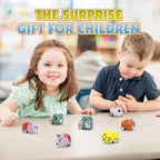 36 pcs Animals Pull Back Cars, Mini Vehicles Toy Small Cars Pull Back Racing Vehicles Set, Mini Toy Cars, Carnival Prizes Goodie Bag Stuffers, Mini Car Party Favors for Kids