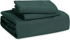 Bedsure Forest Green Duvet Cover Twin/Twin XL Size - 2 Pieces Prewashed Cotton-Like Extra Soft Bedding Set, Includes 1 Twin Duvet Cover 68x90 Inches with Zipper Closure & 1 Pillow Sham, No Comforter