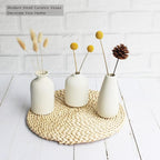 YANLING 6 Pack Small White Vase for Home Decor, 5 inch Modern Ceramic Vases for Pampas Grass, Boho Vase White Vases for Dried Flowers, Wedding Dinner Table Party