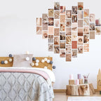 NGETC 50PCS Collage Kit Double-Sided Printed Botanical Illustration Tarot Aesthetic Pictures Retro Art Hippie Room Wall Decor Boho Postcards Pack Nature Posters for Adults Teen Girls Room Decor Collection (lives)