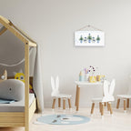 DUXMNAMG Chinoiserie Snowman Winter Hanging Wooden Signs 12x6, Blue and White Porcelain Snowman Sign, Winter ChristmasTree Blue Bow Snowman Chinoiserie Signs for Home Room Office Hanging Wall Decor