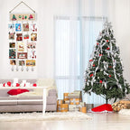 Bikoney Collage Picture Frames Hanging Photo Display Multi Pictures Organizer with Wood Bulletin Board Photo Board 30 Clips and 6 Pushpins for Room Wall Decor (White)