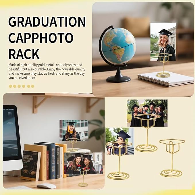 30 Pcs Picture Display,2 Inch Gold Photo Holders,Gold picture Holders for Tables,Table Number Holders，Party supplies for autumn harvest festivals, Halloween, Thanksgiving,Fall Decorations (Style 2)