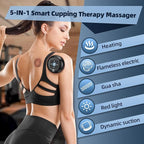 2 Electric Cupping Therapy Set, 5-in-1 Smart Cupping kit with Red Light Therapy, Gua Sha Massage Tool, Relieves Neck Shoulder Back Aches Muscle Soreness, Improves Blood Circulation