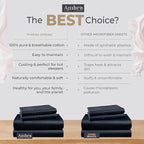 Tencel Sheets 4 Piece for Full Size Bed - 100% Eucalyptus Lyocell Full Sheets Set - Soft, Cooling & Breathable for Hot Sleepers - 16” Deep Pockets Hotel Quality Bedding Set - Black