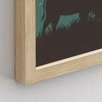 SIGNWIN Framed Country Farmhouse Vibrant Bison Wall Art, Set of 4 Silhouette Animals Wall Decor Prints, Wilderness Nature Wall D¨¦cor for Living Room, Bedroom - 12"x16" Natural