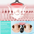 Facial Massager Red-Light-Therapy-for-Face and Neck, Face 𝖲 culpting Wand with 7 Color (Bright Black)