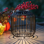 Solar Yard 1-Pack Outdoor Solar Lamp, Water-Resistant Lights for Outside Hanging Lantern Table Lamp Lights Decoration for Garden, Yard, Patio, Porch, Trees, Pathway, Black