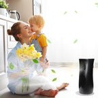 2PCS Automatic Air Freshener Spray Dispenser,Free Standing or Wall Mounted Automatic Fragrance Dispenser-Commercial and Home Use-Multiple Time Scent/Mist Release Settings for Room Sprayer (Black)