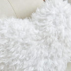 Fluffy Heart Pillow, Faux Fur Throw Pillow,Sherpa Plush Fluffy, Cute Soft Throw Cushion, Valentines Day,Thanks Giving Days ,Christmas Day Decorative for Home Bed Couch Heart Shape,19.7*15.7Inches