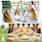 20 Pcs Base Memo Clip Holder Table Number Card Place Holders Stand Note Paper Clip Centerpieces for Table Party Favors Photo Stand Events Decoration(Golf)