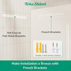 TokeShimi 72x36 Bathroom Mirror Frameless, Tempered 1" Beveled Edge Bathroom Mirrors for Over Sink, Shatterproof Rectangle Mirrored Wall Mounted for Living Room, Entryway, Restroom