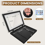 3 Pack Kids Artwork Frames 10x12.5 Inch Changeable Kids Art Frame with Front Opening for Art Display, Horizontally Vertically Wall Mount for Kids Drawing & School Projects (Black)