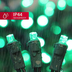 Green Wide Angle LED Christmas Lights, 64.8 Ft 300 Count, Pack of 3 Strands 21.9 Ft 100 Lights UL Certified Commercial Grade Green Wire 5mm Holiday String Light