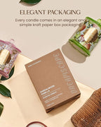 M&SENSE Basil Ginger Scented Candles, Plant-Based Soy Candles Non Toxic Soot-Free, Relaxing Air Purifying Stress Relief on Bathtub, 2 Wick 12.7oz Large Jar Candle 75 Hour Long Lasting, Father Gifts