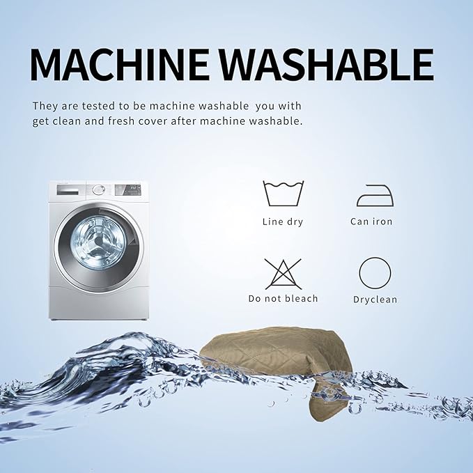 Easy-Going L Shape Sofa Slipcover - Reversible Sectional Couch Cover for Pets & Kids (Large, Beige/Beige)